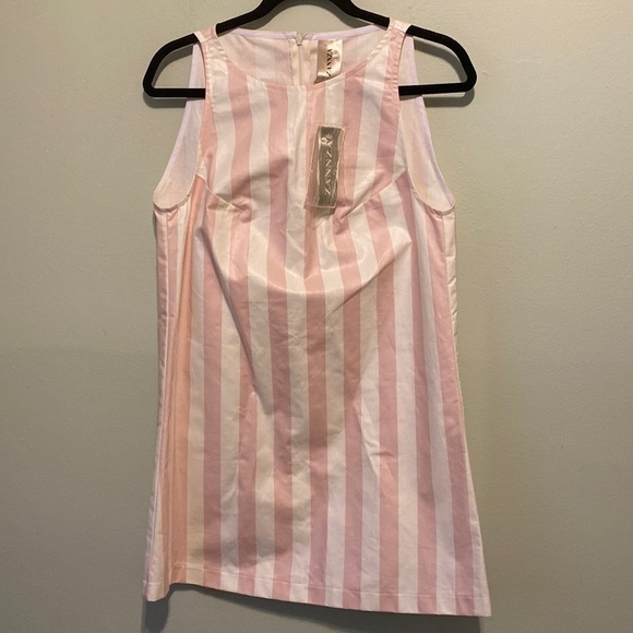 Zannza Couture | Pink & White Candy Stripe Dress/Tunic | NWT | M - Picture 2 of 11